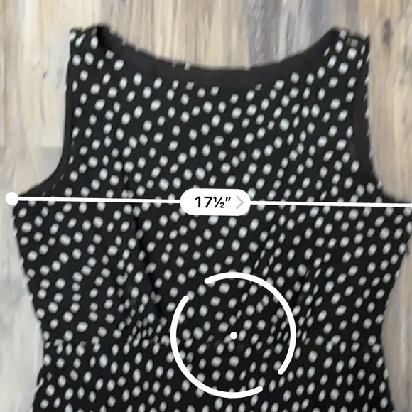 VTG Y2K 2000s Brown & White Polka Dot Mesh Layer Chiffon Sleeveless Maxi Dress - Picture 10 of 10